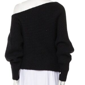 T by Alexander Wang off the shoulder sweater Black - XS (oversized)
